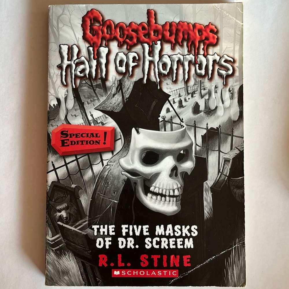 ⭐️ 5/$25 - GOOSEBUMPS - Hall of Horrors - #3 Five Masks of Dr. Screem